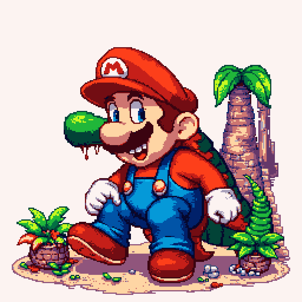 Super Mario Pixel Art